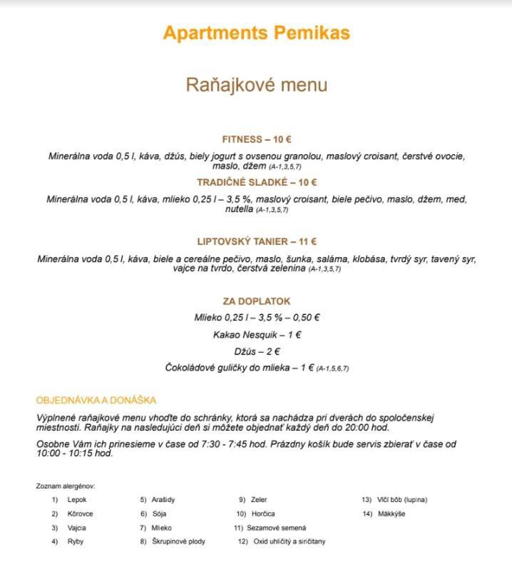 Apartments Pemikas II Liptovsky Mikulas Ngoại thất bức ảnh